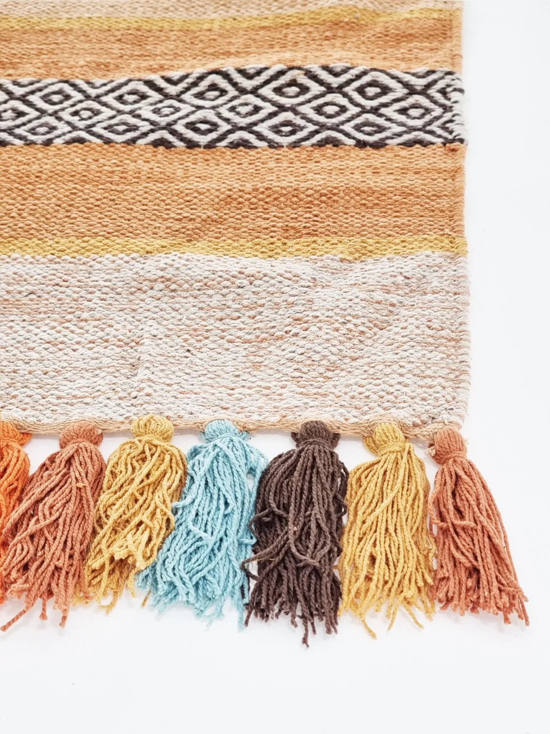 Tapis en coton - Bouira (orange/multicolore)