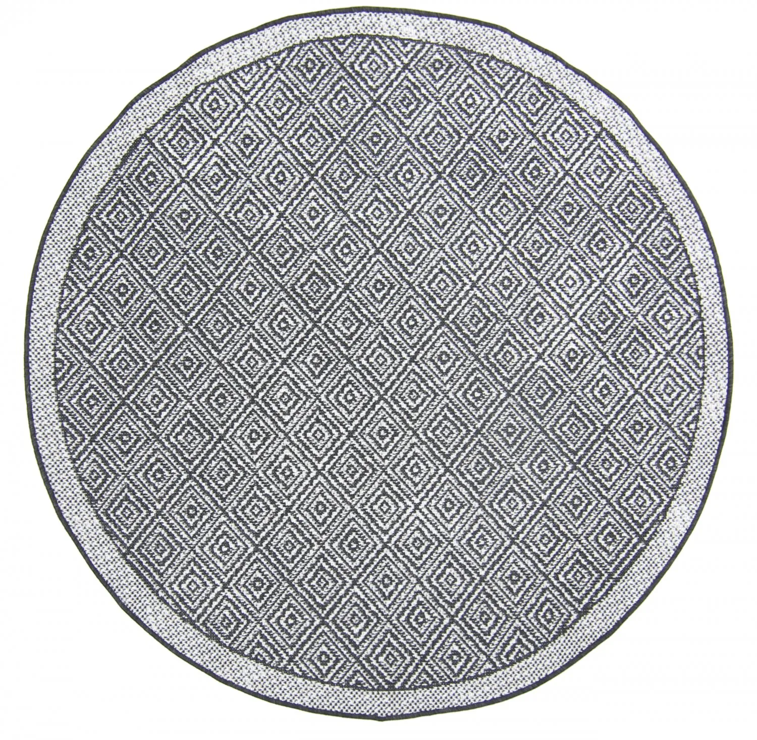 Tapis rond - Monsaraz (noir)