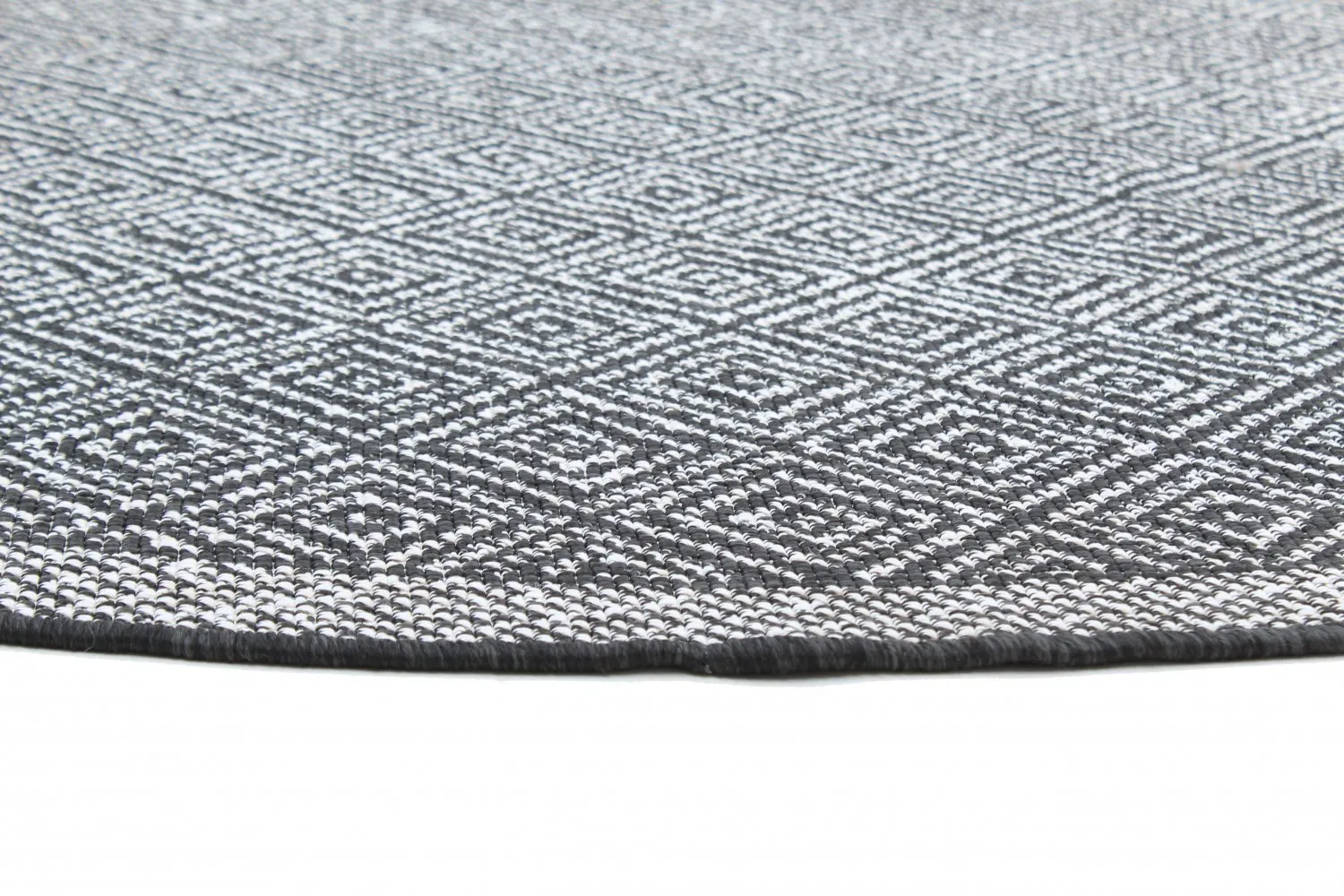 Tapis rond - Monsaraz (noir)