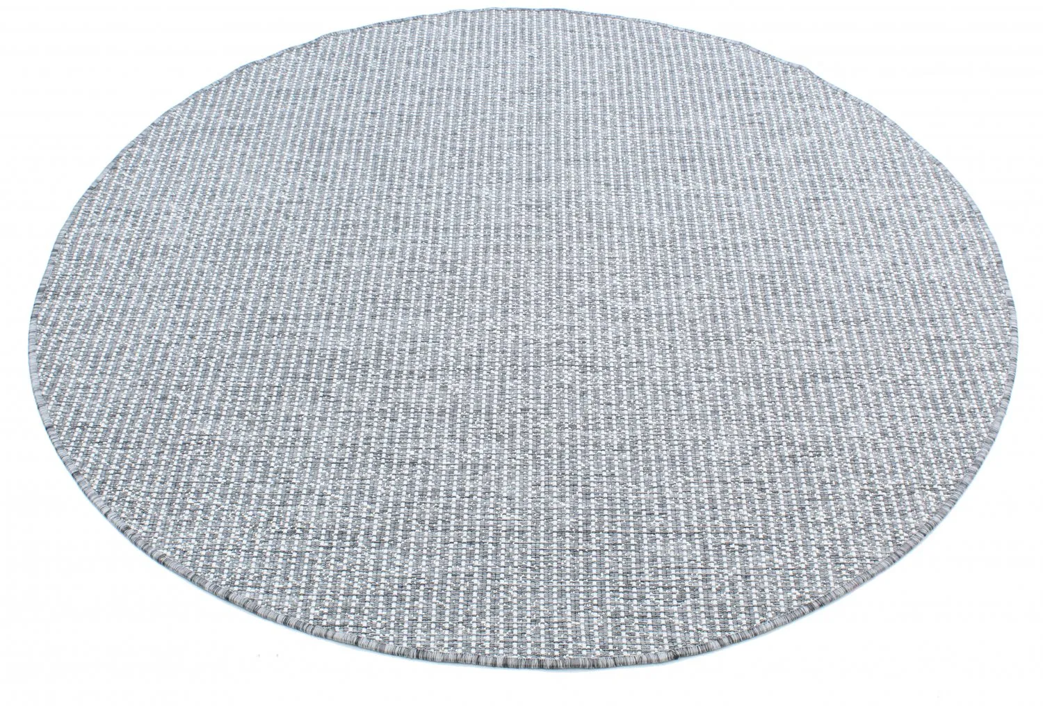 Tapis rond - Bergen (argent)