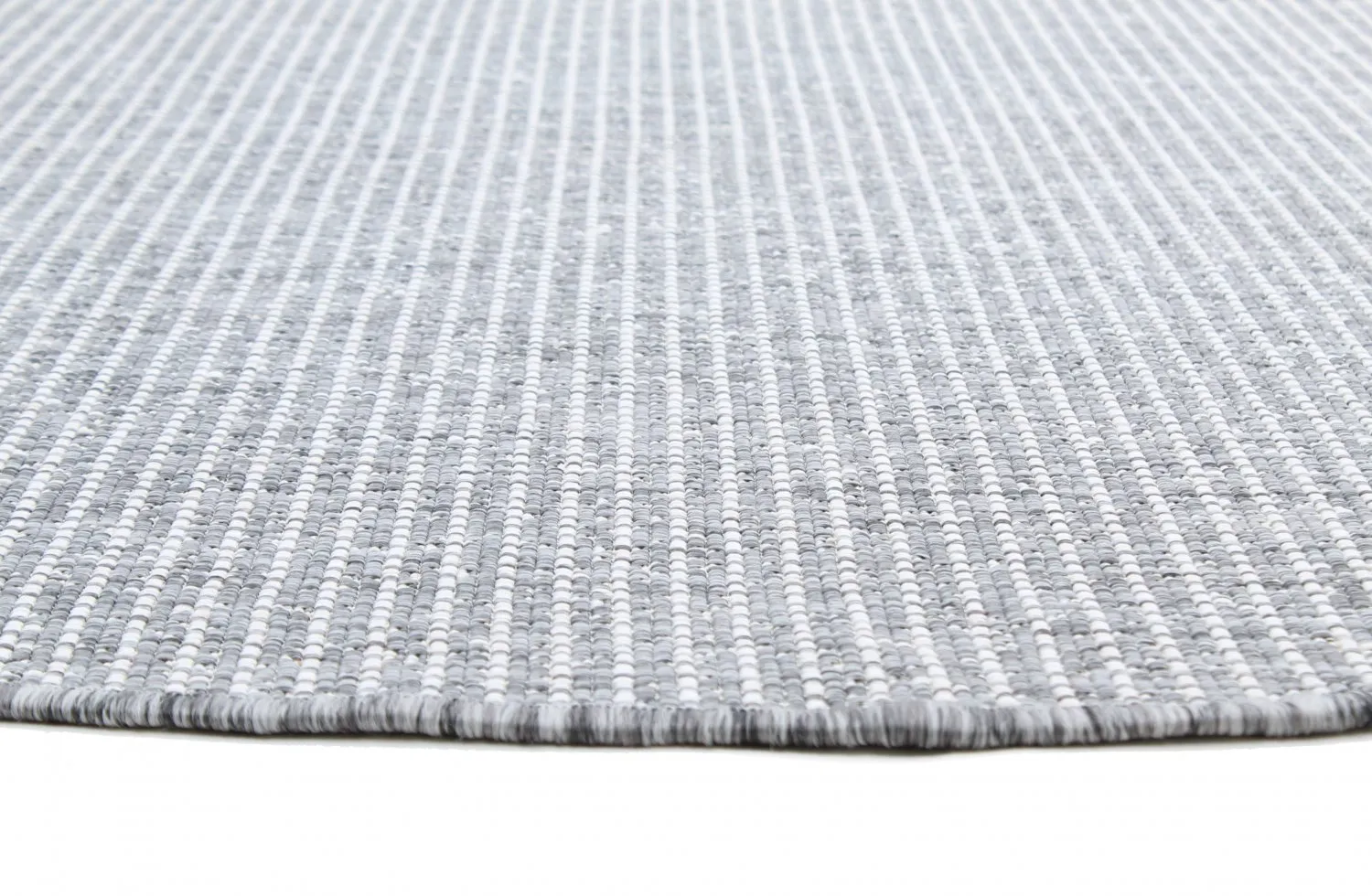 Tapis rond - Bergen (argent)