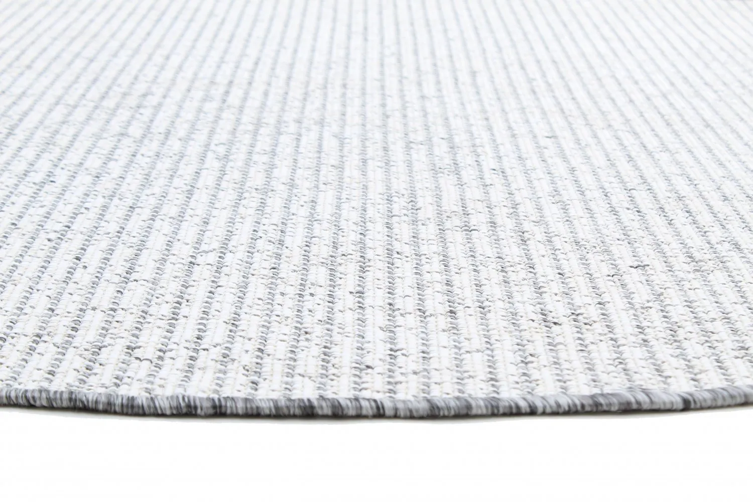 Tapis rond - Bergen (argent)