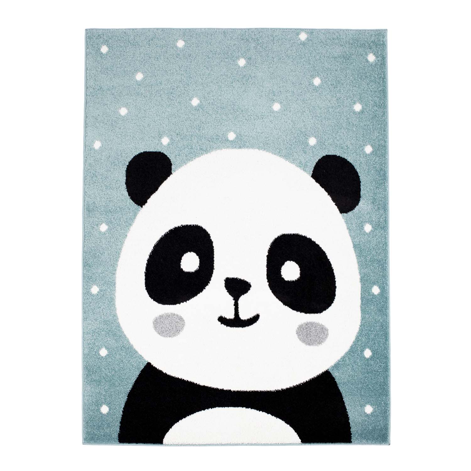 TAPIS ENFANTS Tapis pour les chambres d’enfants pour garçon fille avec Bubble Panda bleu Panda
