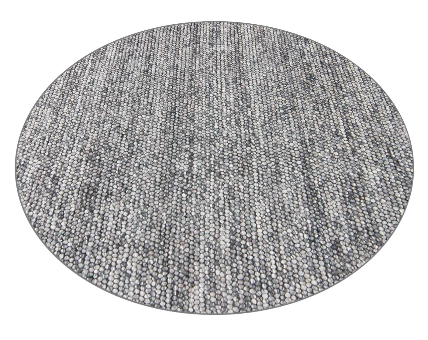 Tapis rond - Avafors Wool Bubble (gris)