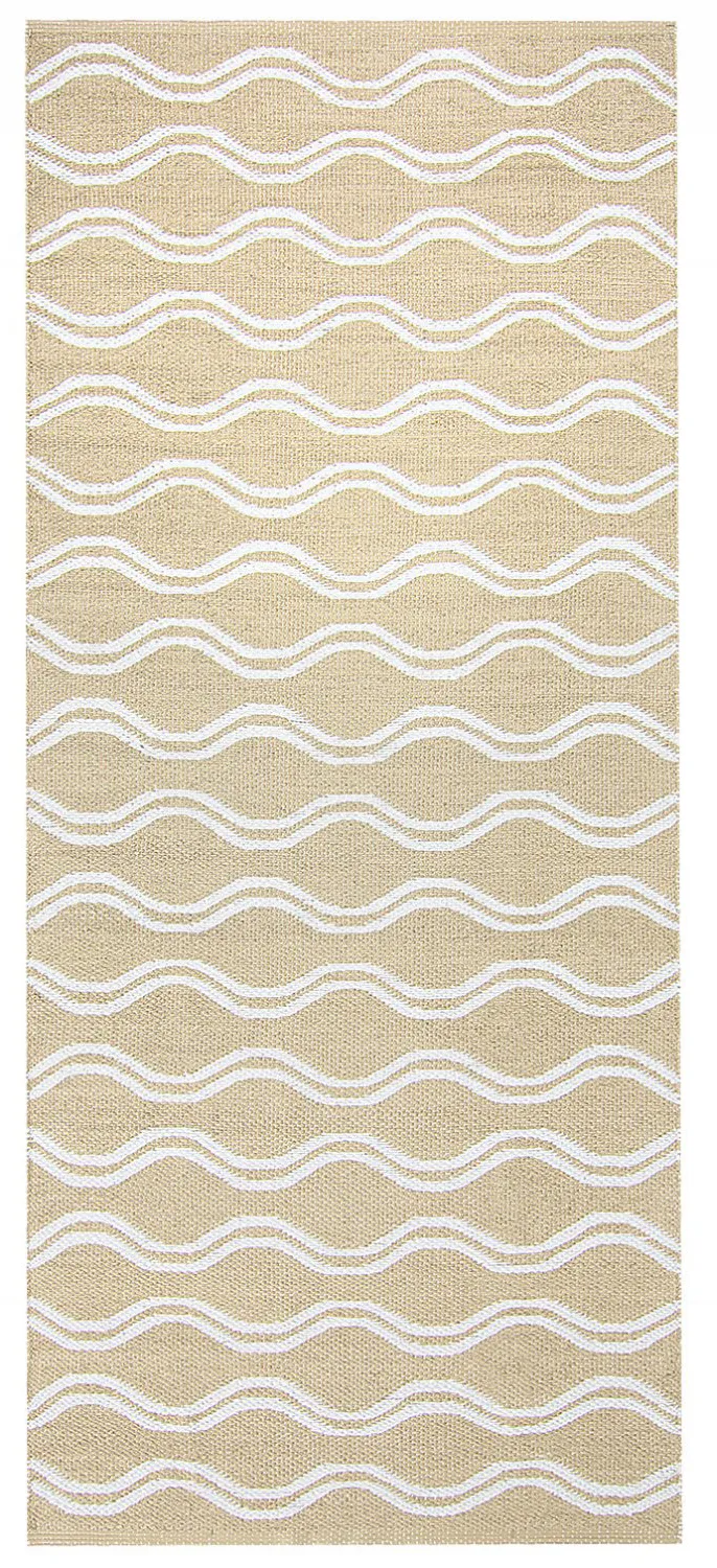 Tapis en plastique - Camden (beige/blanc)