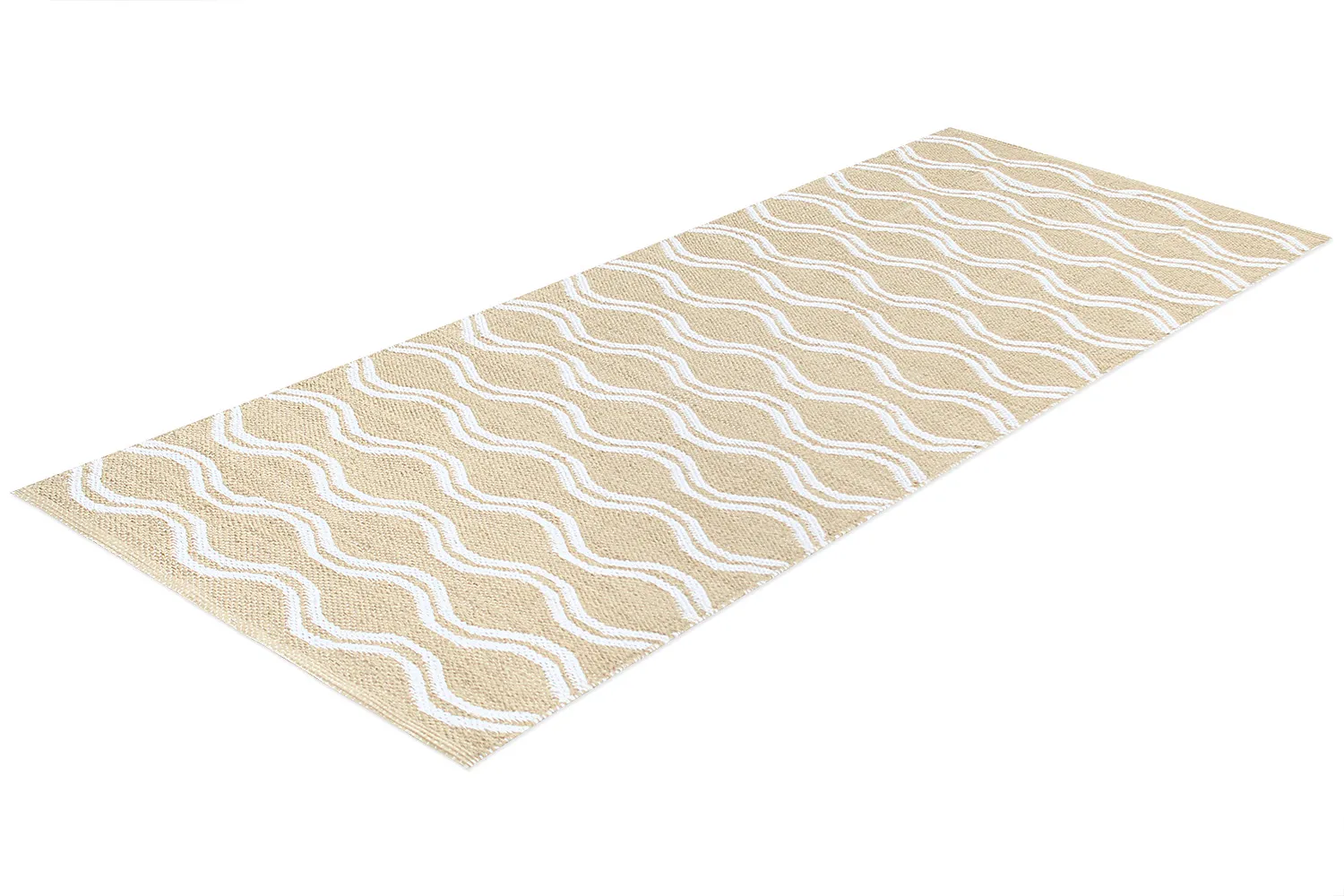 Tapis en plastique - Camden (beige/blanc)