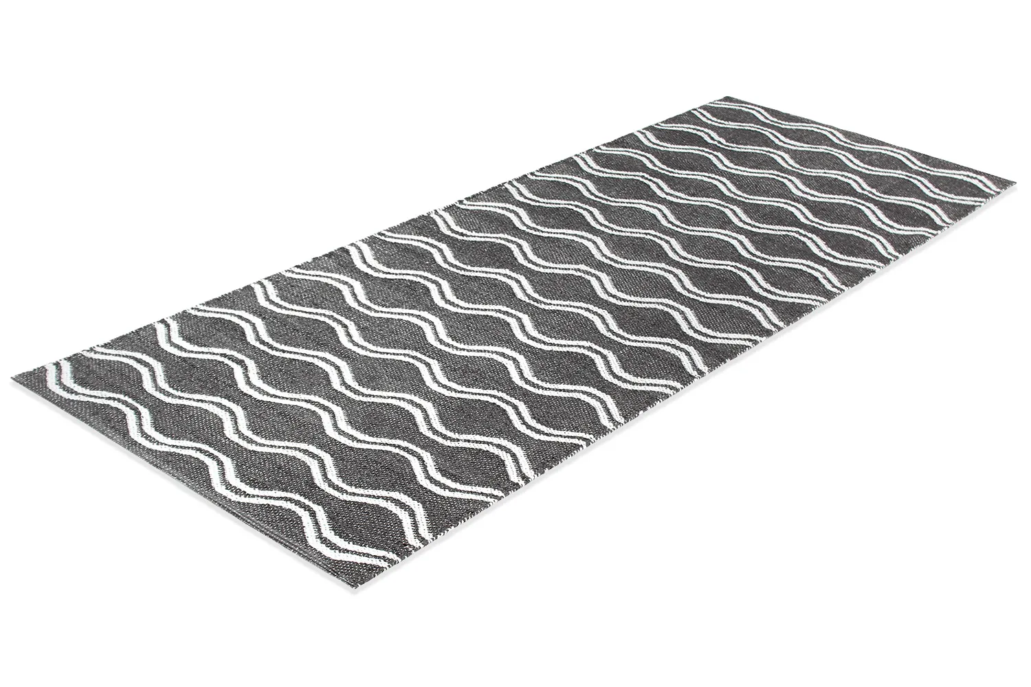 Tapis en plastique - Camden (noir/blanc)