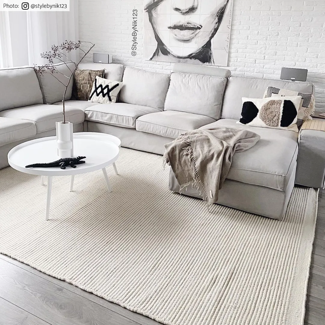 Tapis en laine - Coastal (crème)
