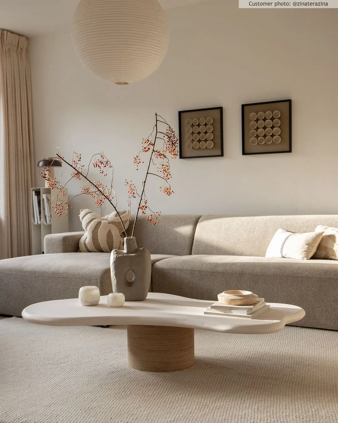 Tapis rond - Coastal (crème)