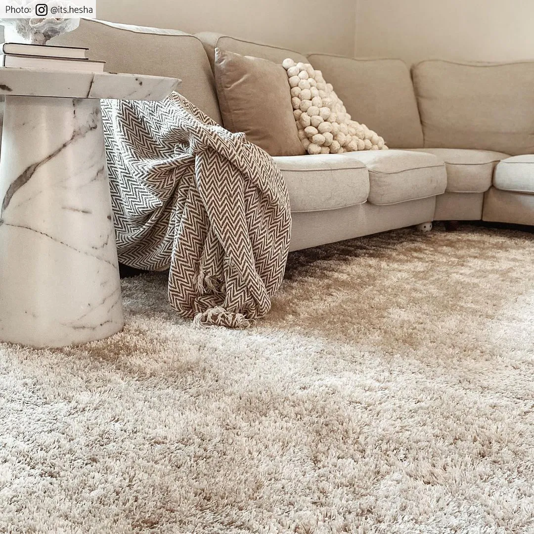 Tapis à poils longs - Cosy (beige)
