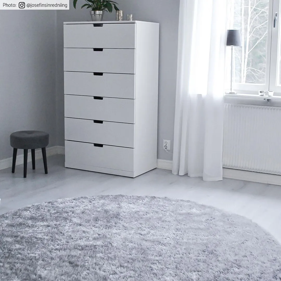 Tapis ronds - Cosy (argent)
