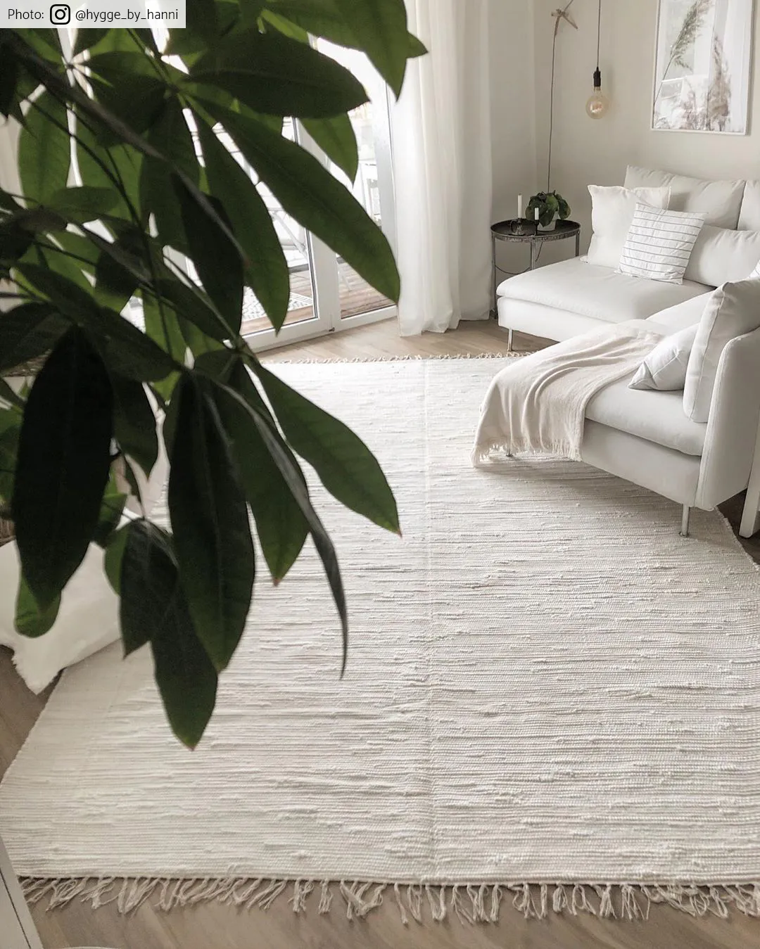 Tapis patchwork - Silje (blanc)