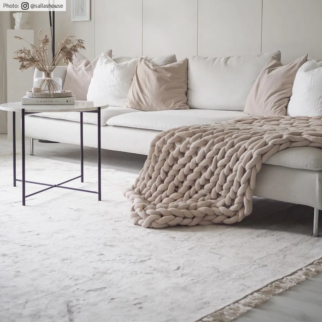 Tapis Wilton - Art Silk (gris clair/beige)