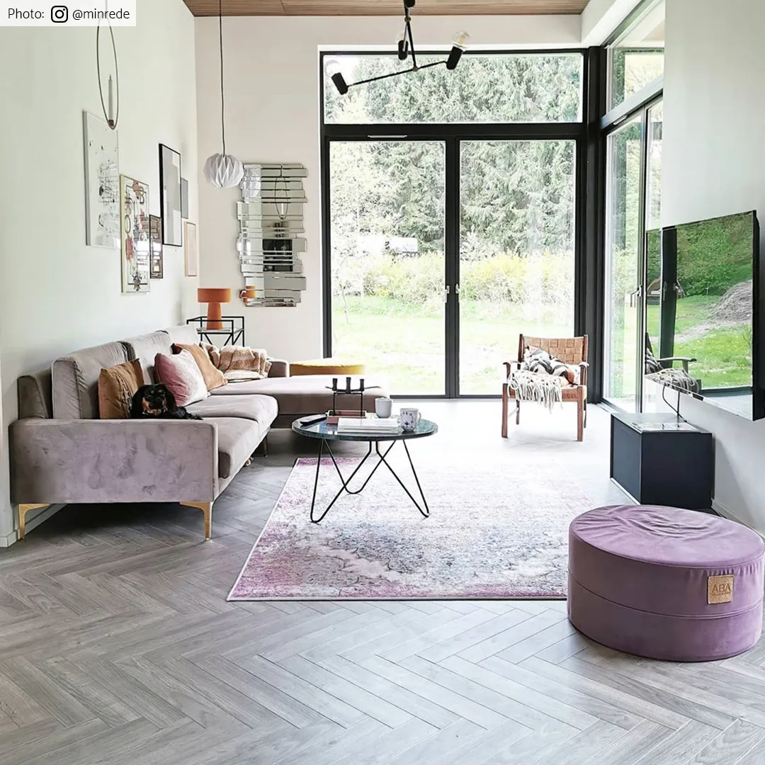 Tapis Wilton - Badem (rose/multicolore)