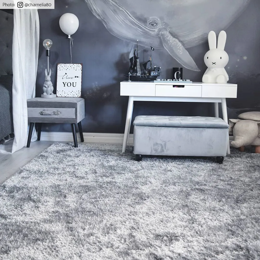 Tapis ronds - Cosy (argent)