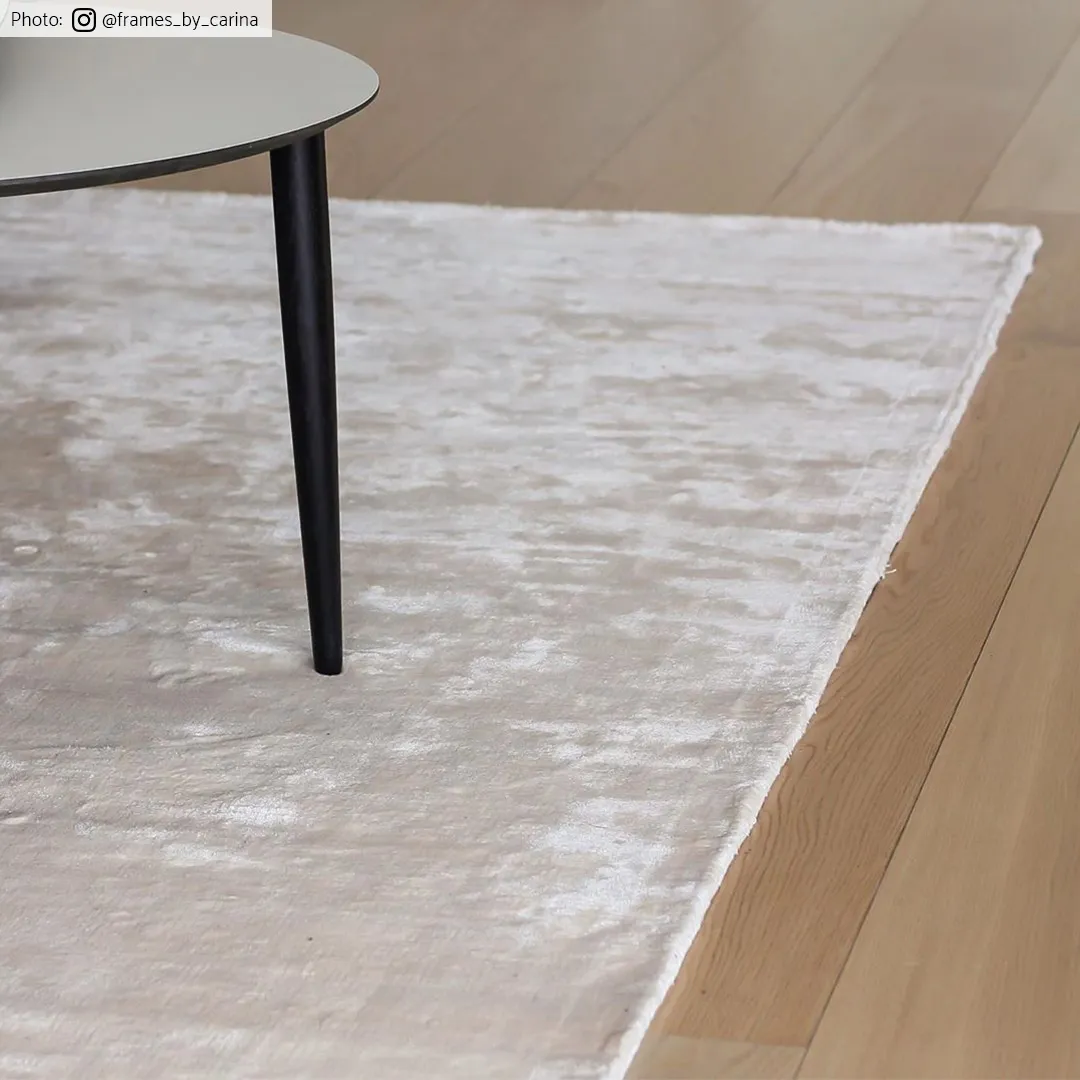Tapis rond - Jodhpur Special Luxury Edition Viscose (beige clair)