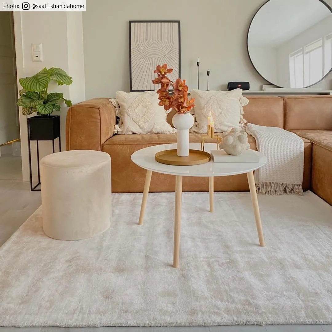 Tapis en viscose - Jodhpur Special Luxury Edition (beige clair)