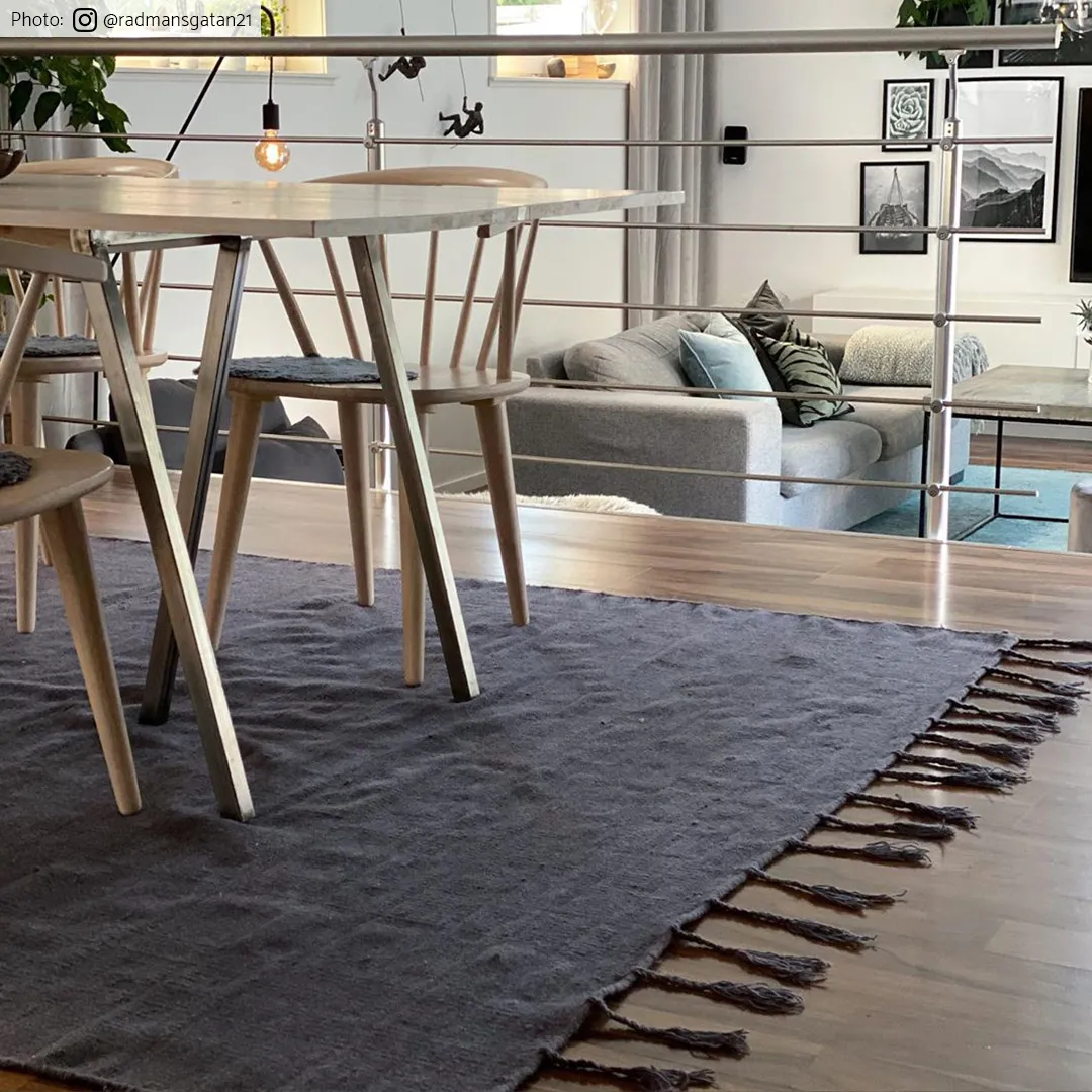 Tapis en laine - Malana (anthracite)