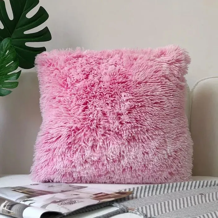 Housse de coussin - Fuzzy (rose)