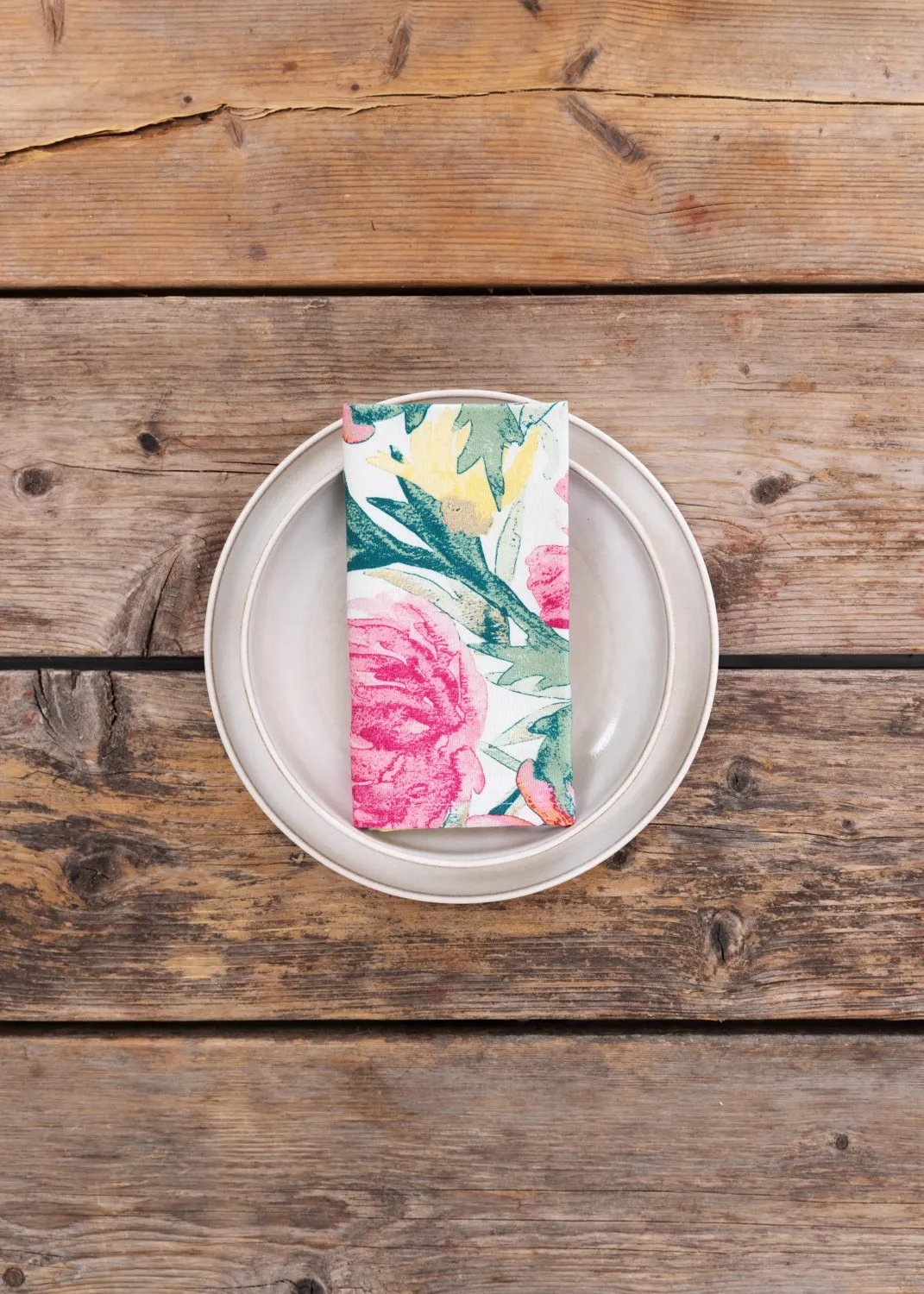 Serviettes de table en tissu - lot de 4 Cutie (rose)