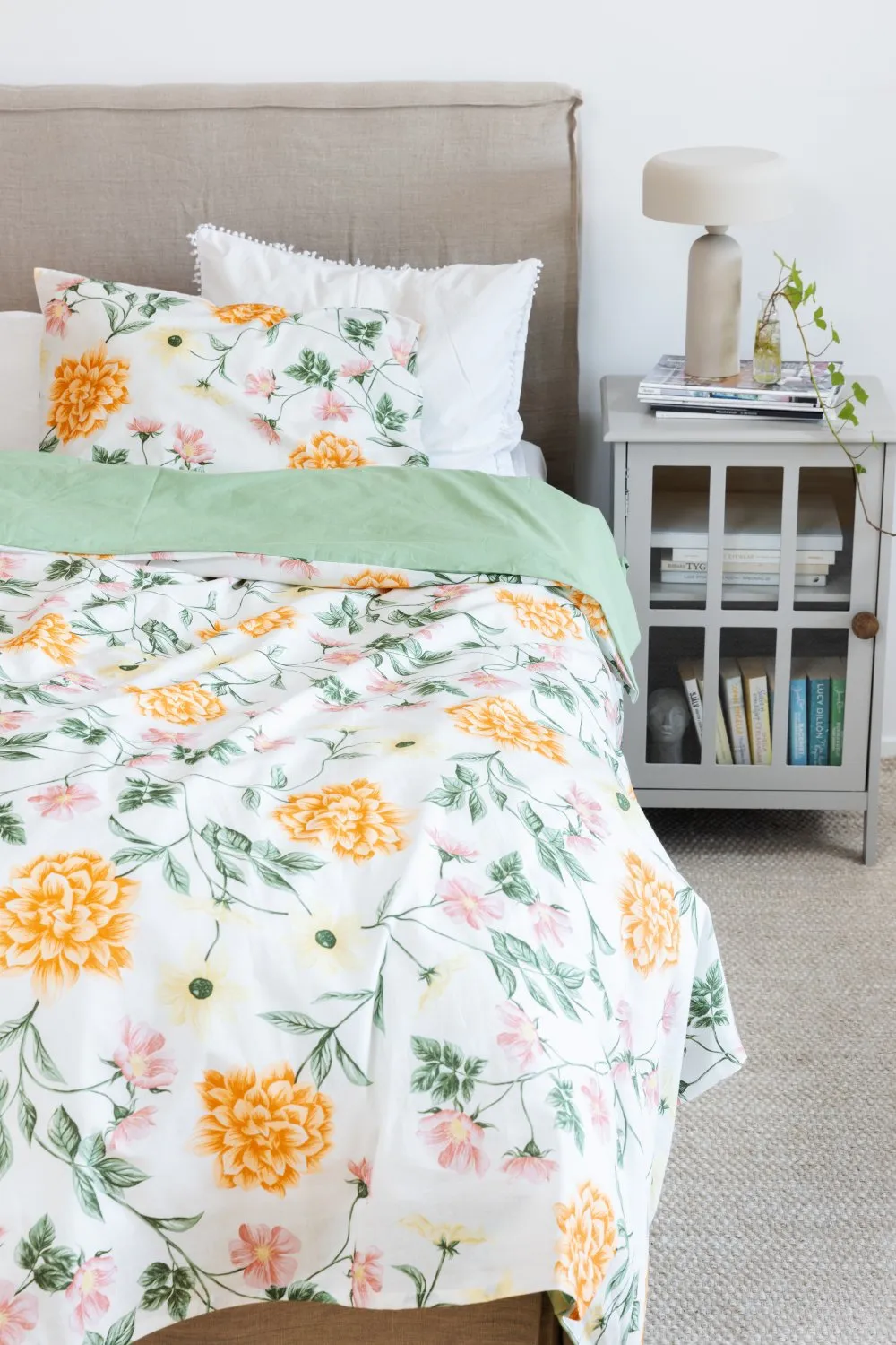 Ensemble de housse de couette - Dahlia (orange)
