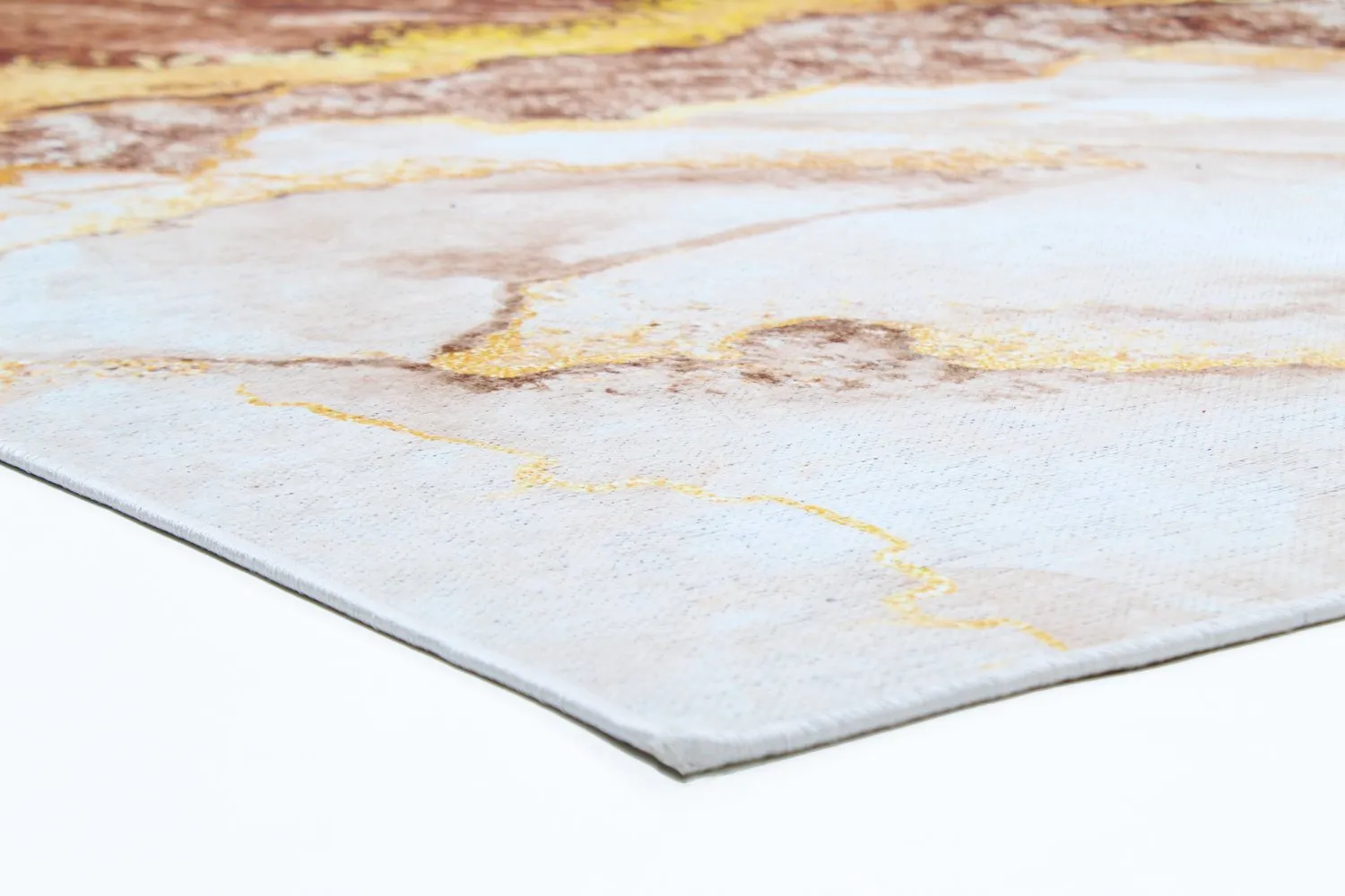 Tapis Wilton - Padova (marron/blanc/doré)