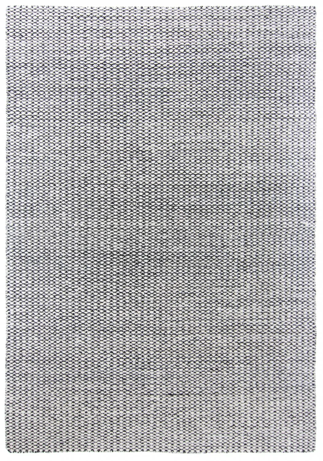 Tapis en laine - Delly (noir/blanc)