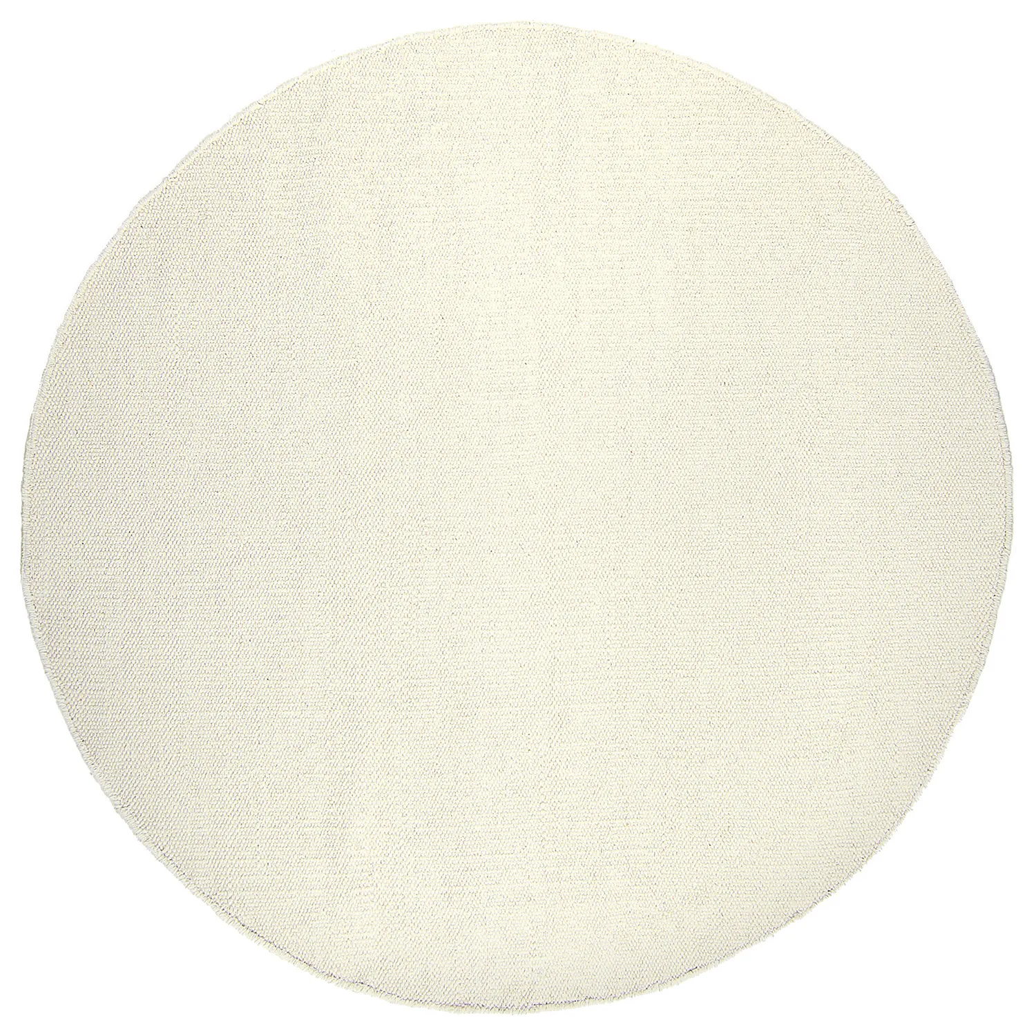 Tapis rond - Dhurry (blanc)