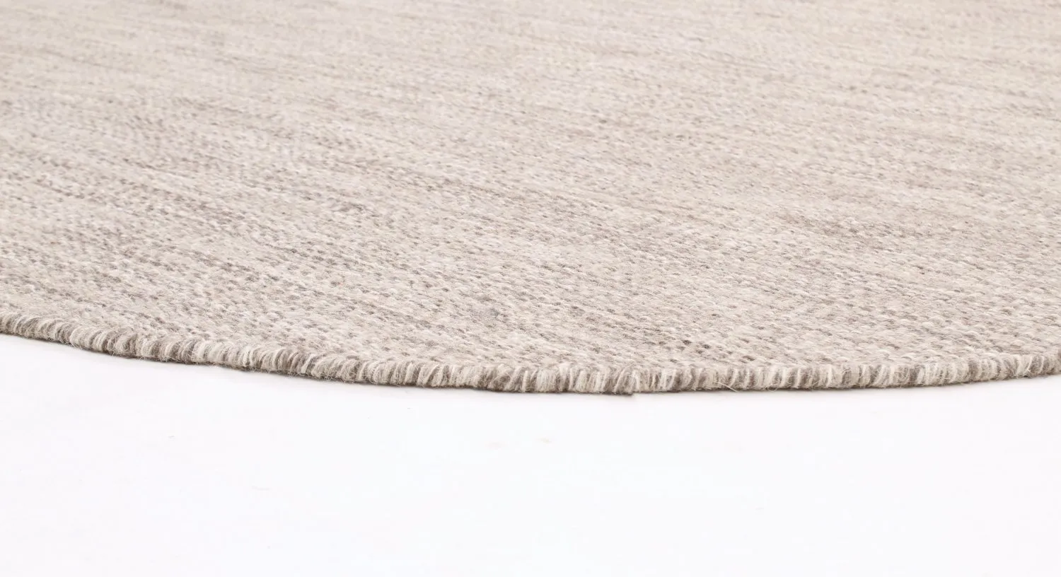 Tapis rond - Dhurry (beige)