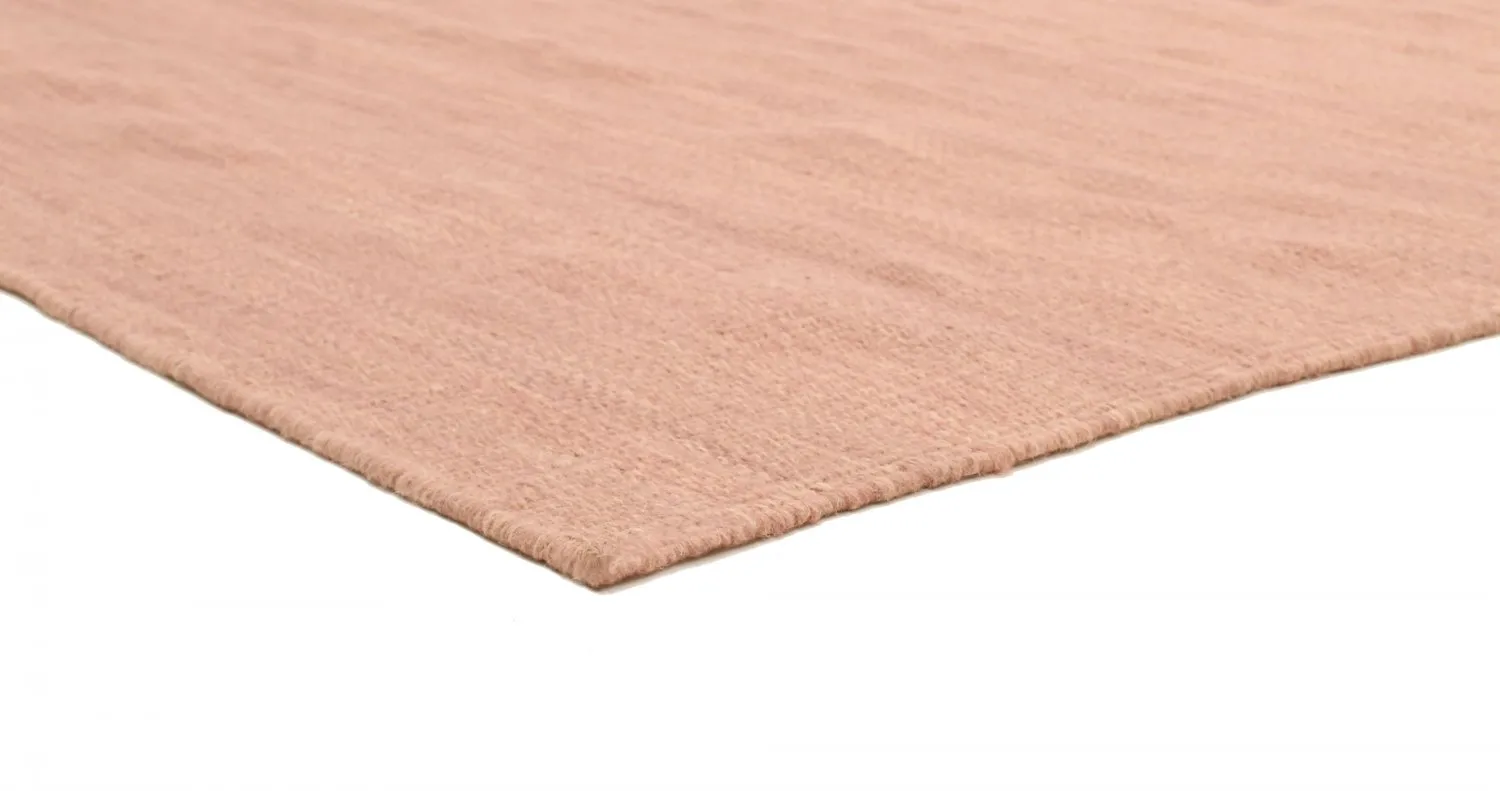 Tapis en laine - Dhurry (rose)