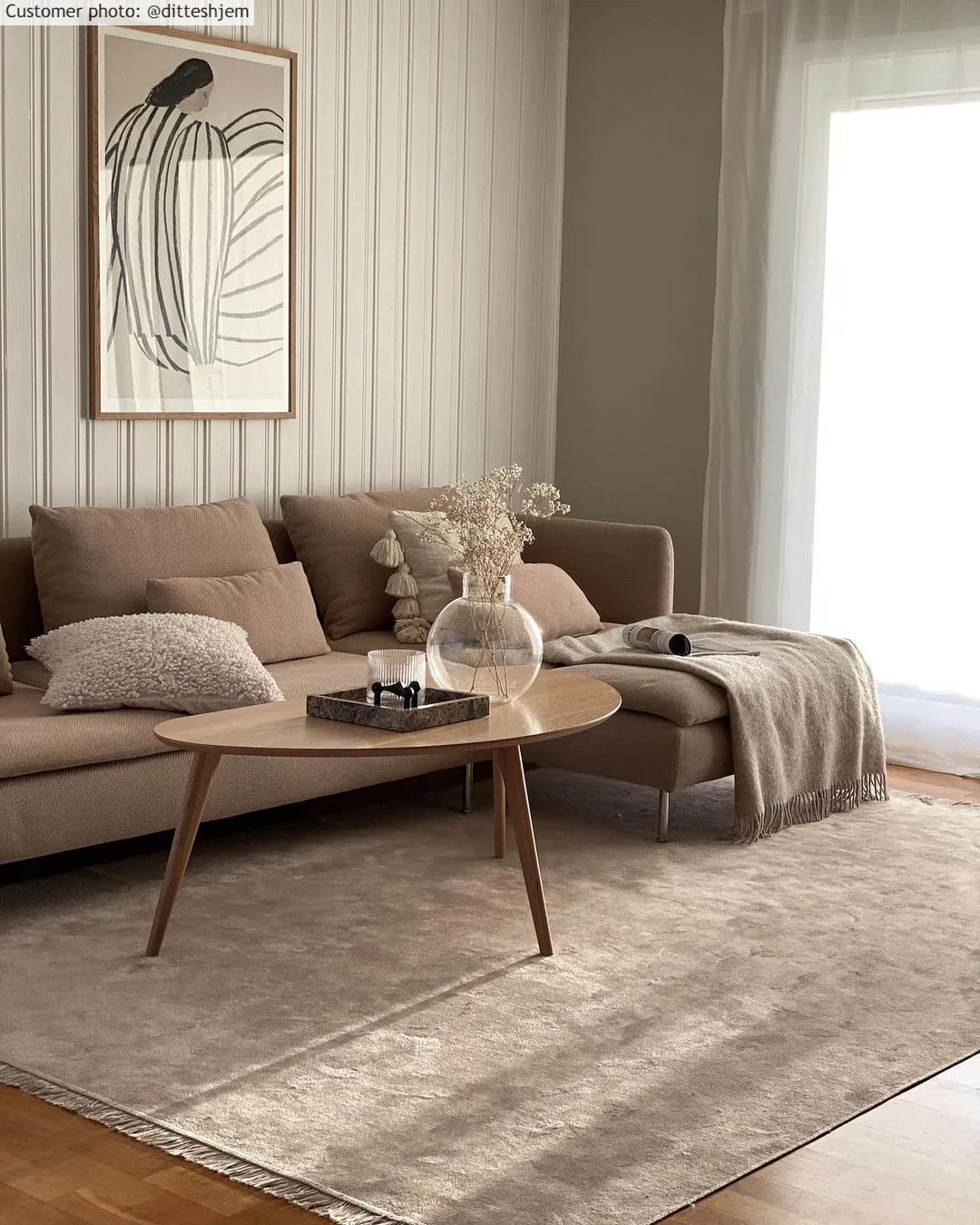 Tapis Wilton - Art Silk (gris clair/beige)