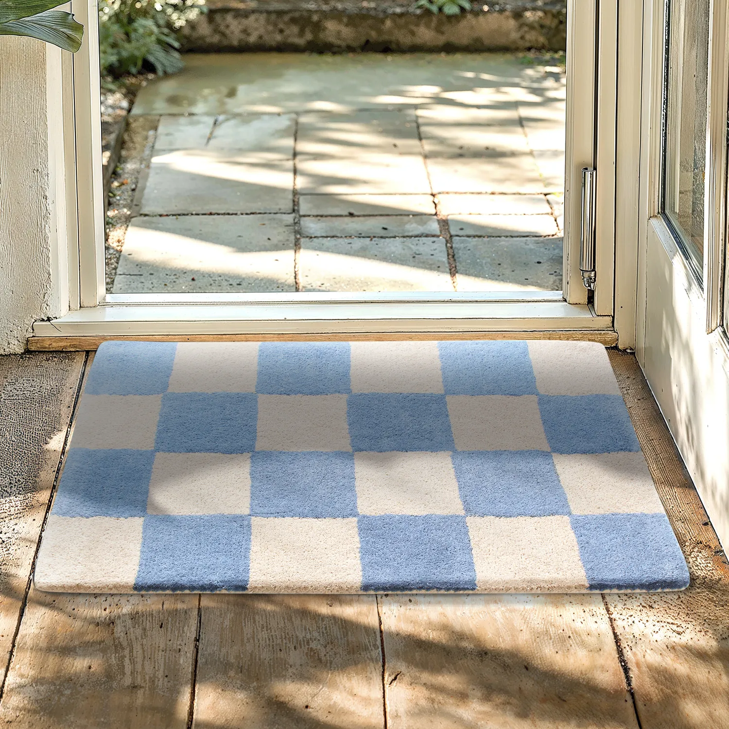 Tapis d’entrée - Lovre (bleu/beige)