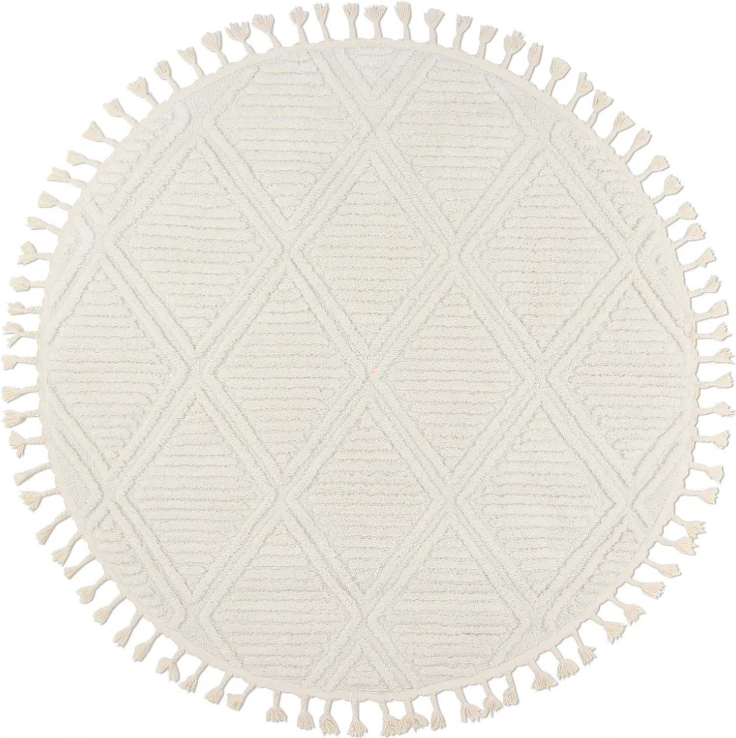 Tapis rond - Dover (blanc cassé)