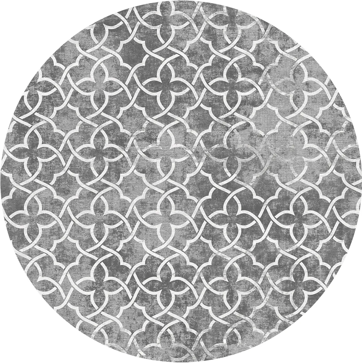 Tapis rond - Draham (gris)