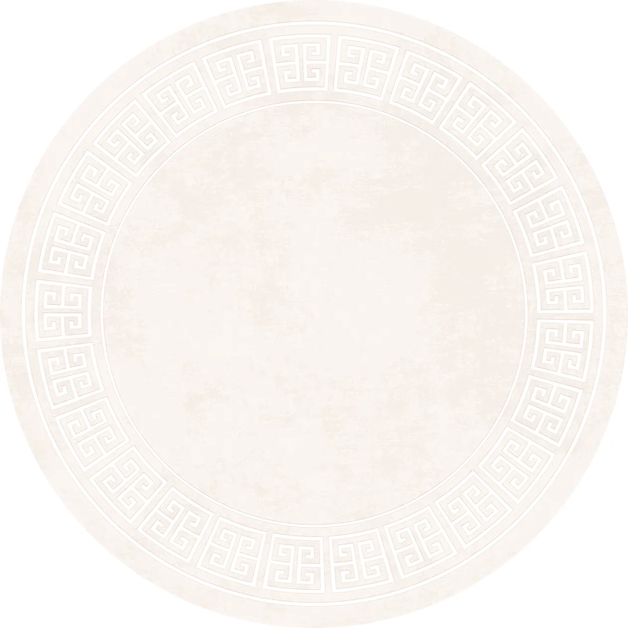 Tapis rond - Kuba (beige)
