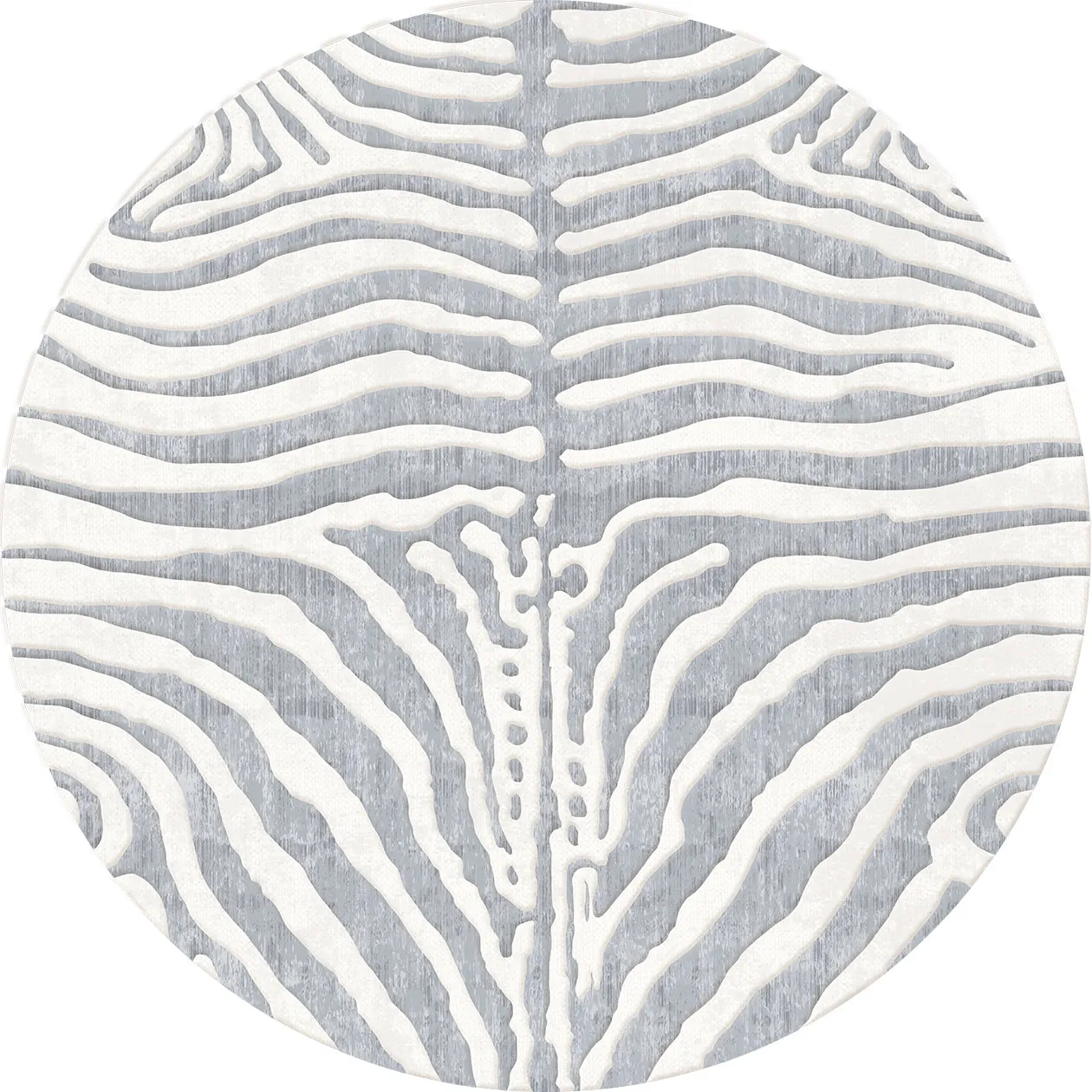 Tapis rond - Zèbre