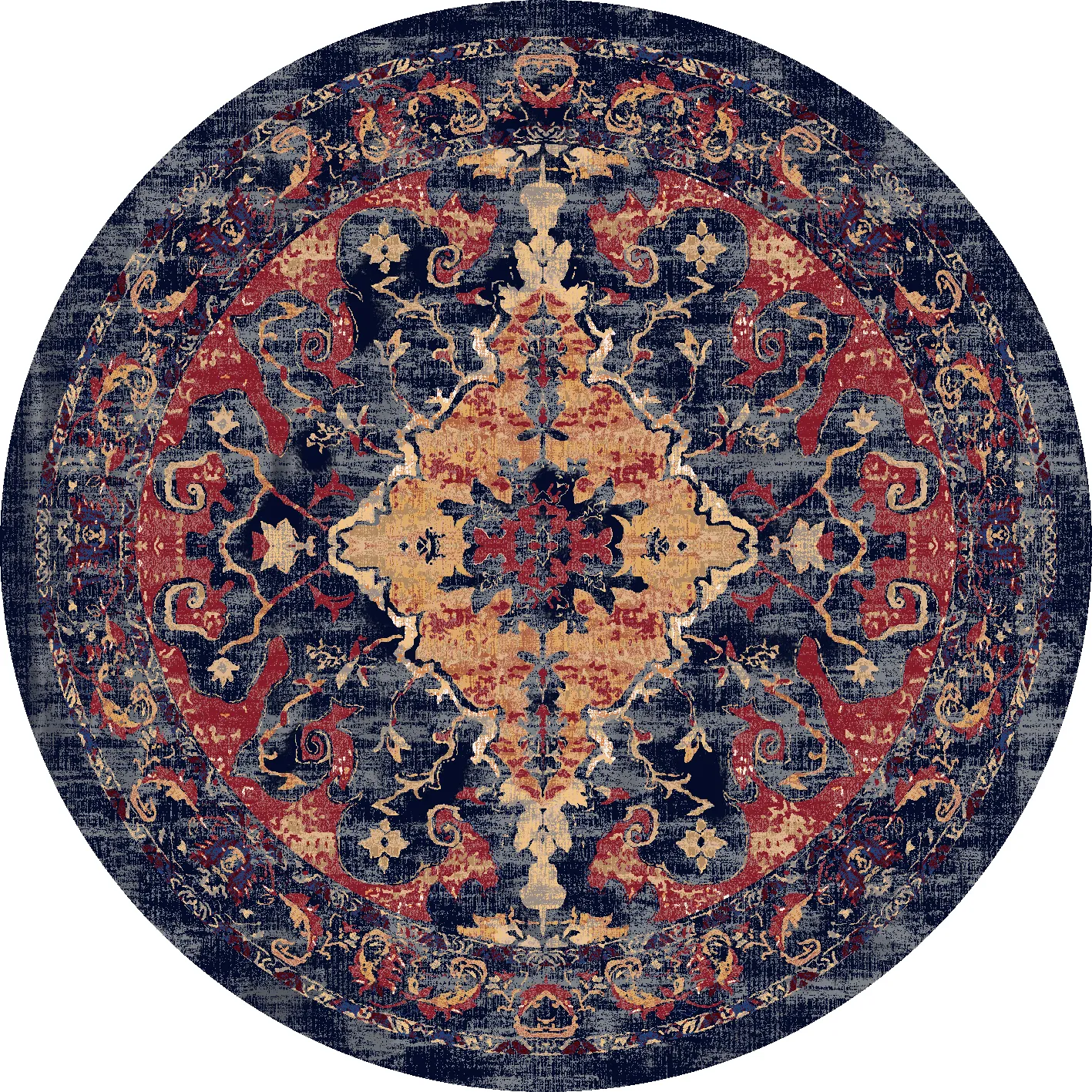 Tapis rond - Tabarka (multicolore)