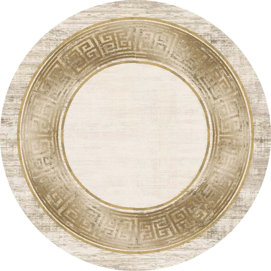 Tapis rond - Tilos (beige)