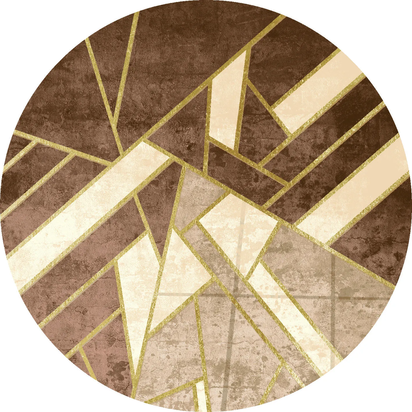 Tapis rond - Amasra (beige)