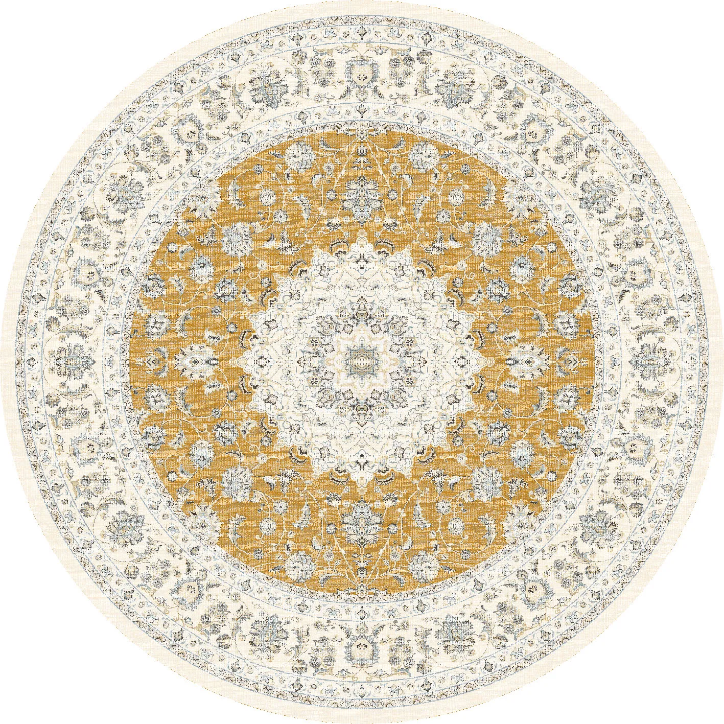 Tapis rond - Arabella (ocre)