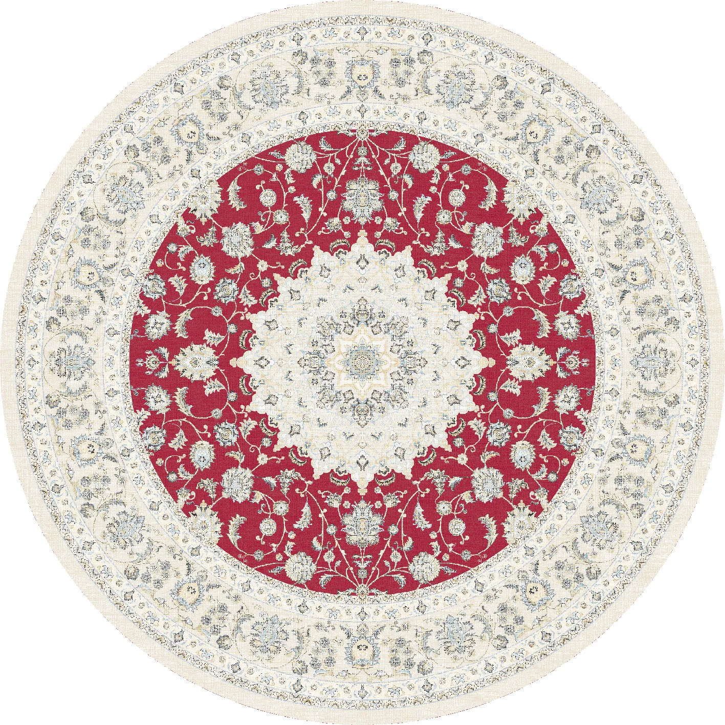 Tapis rond - Arabella (rouge)