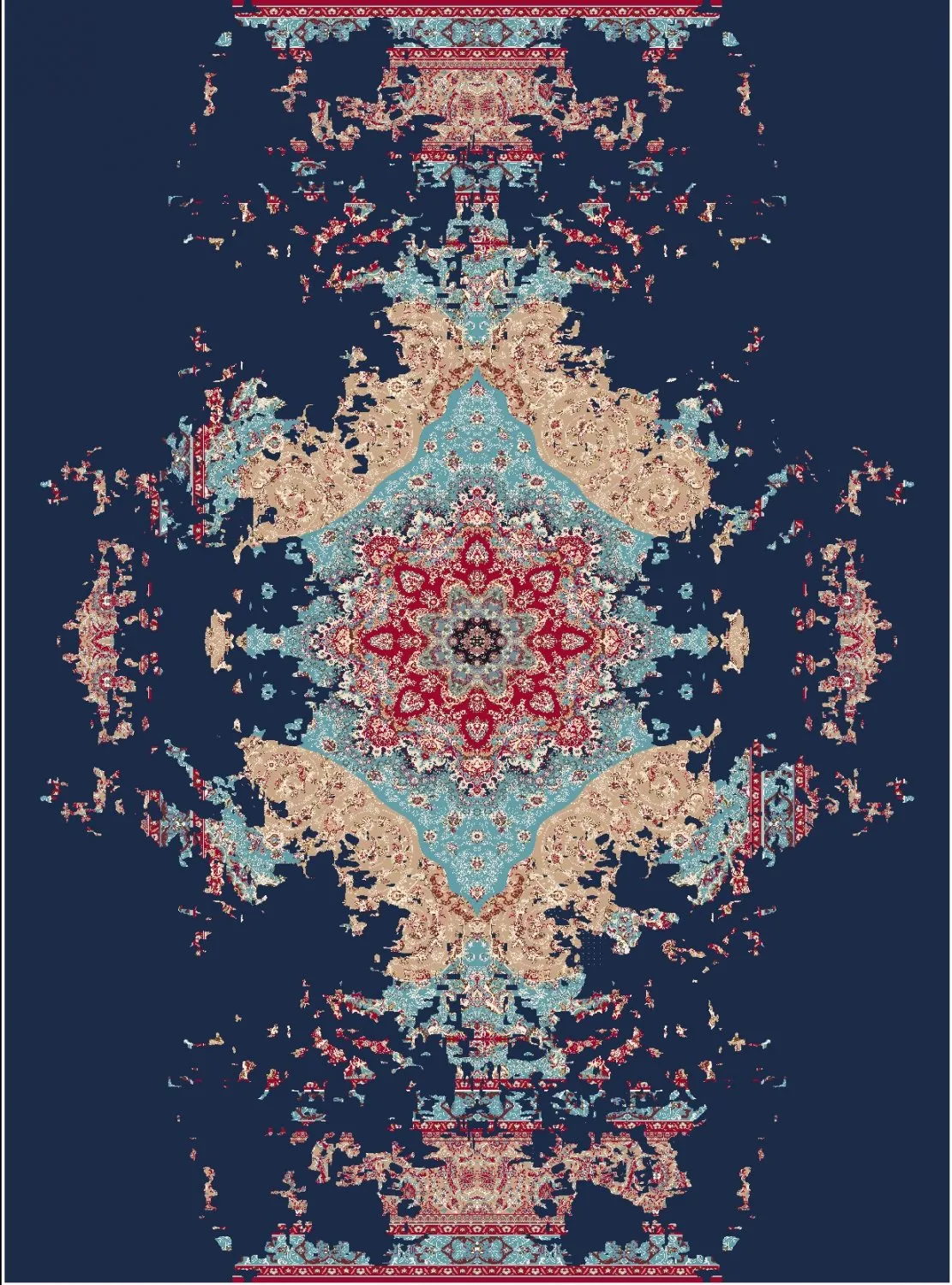 Tapis Wilton - Murzuk (bleu)