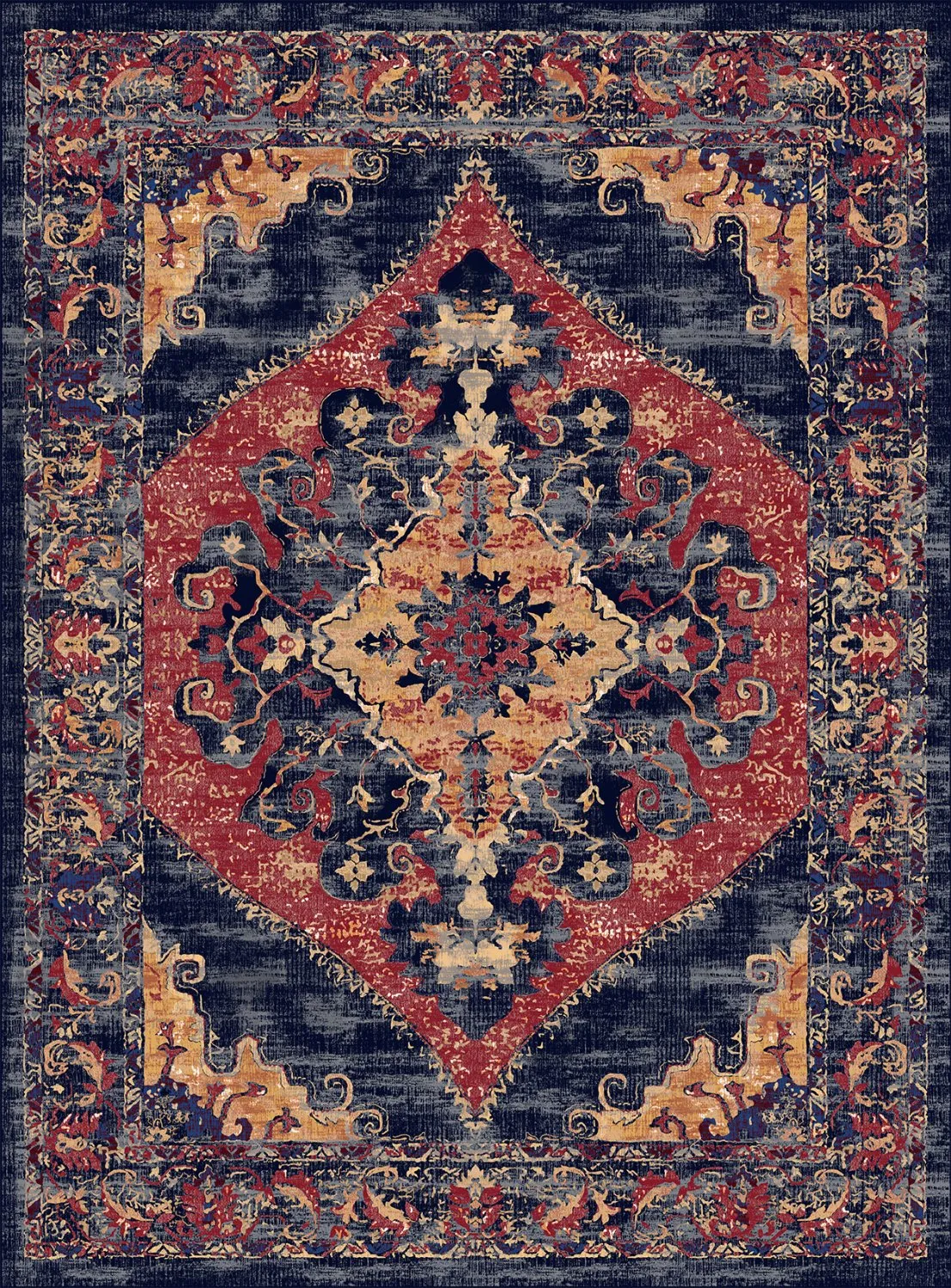 Tapis Wilton - Tabarka (multicolore)