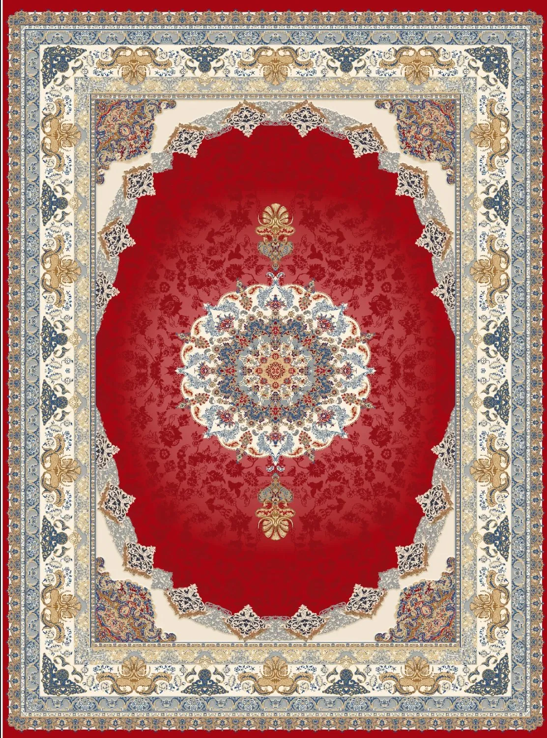 Tapis Wilton - Lukla (rouge)