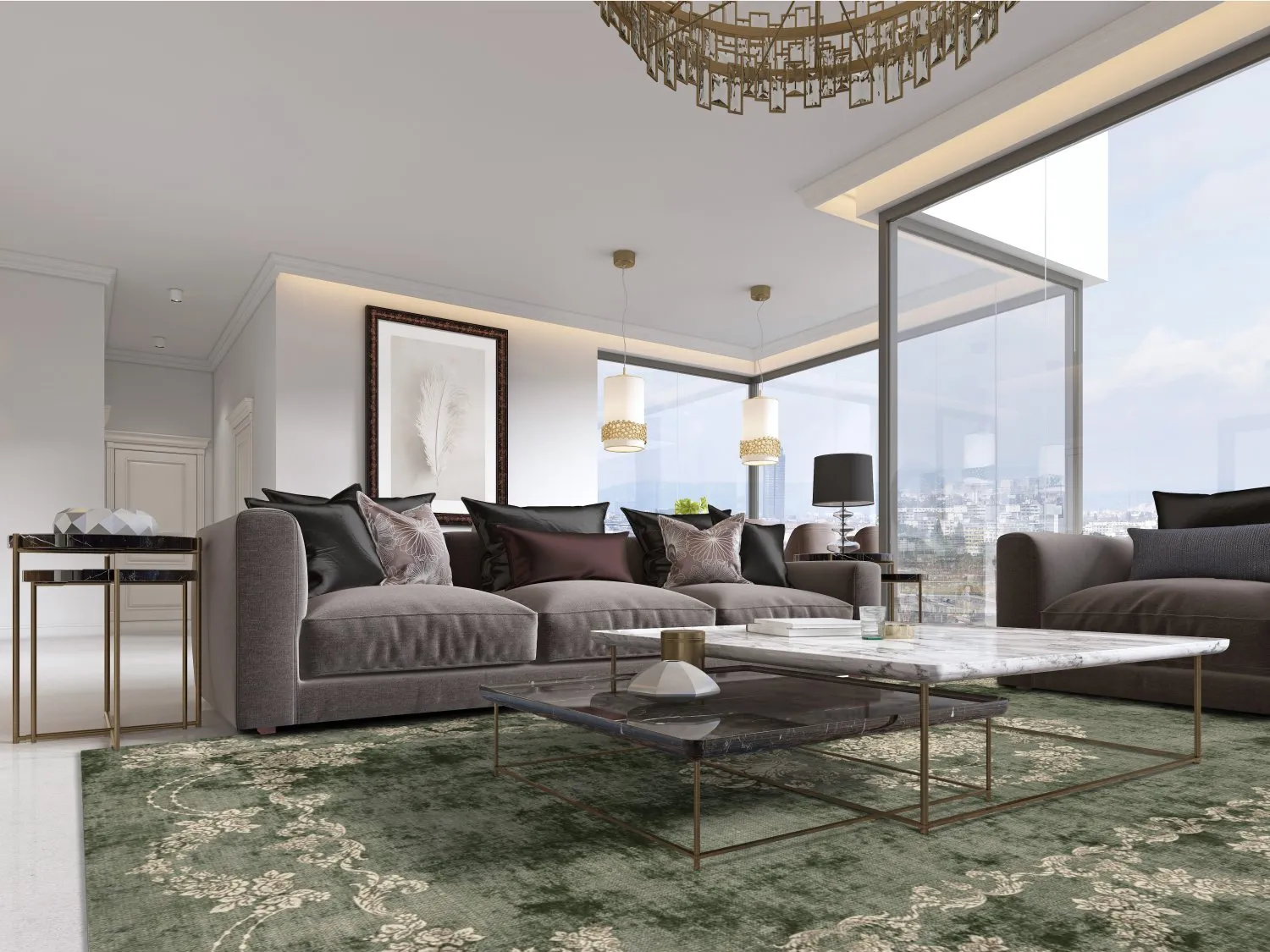 Tapis Wilton - Taknis (vert)