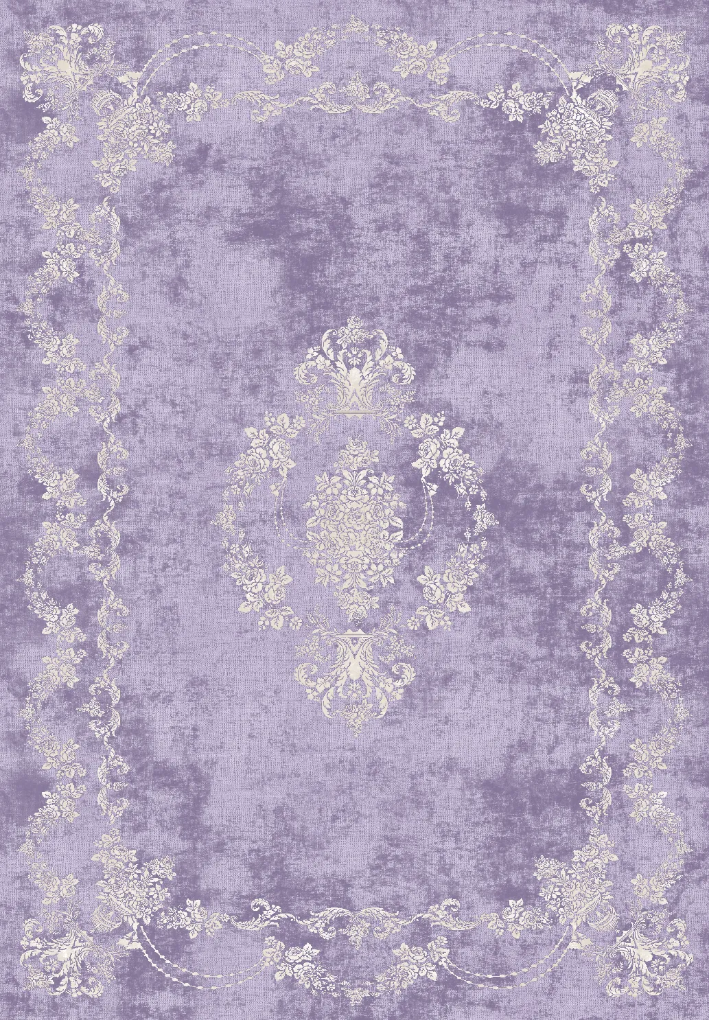 Tapis Wilton - Taknis (violet clair)