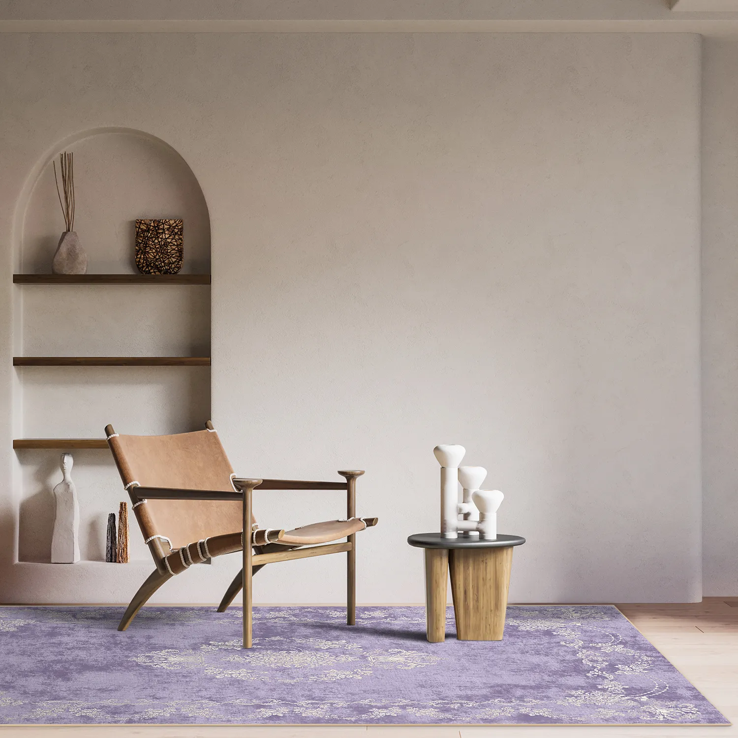 Tapis Wilton - Taknis (violet clair)