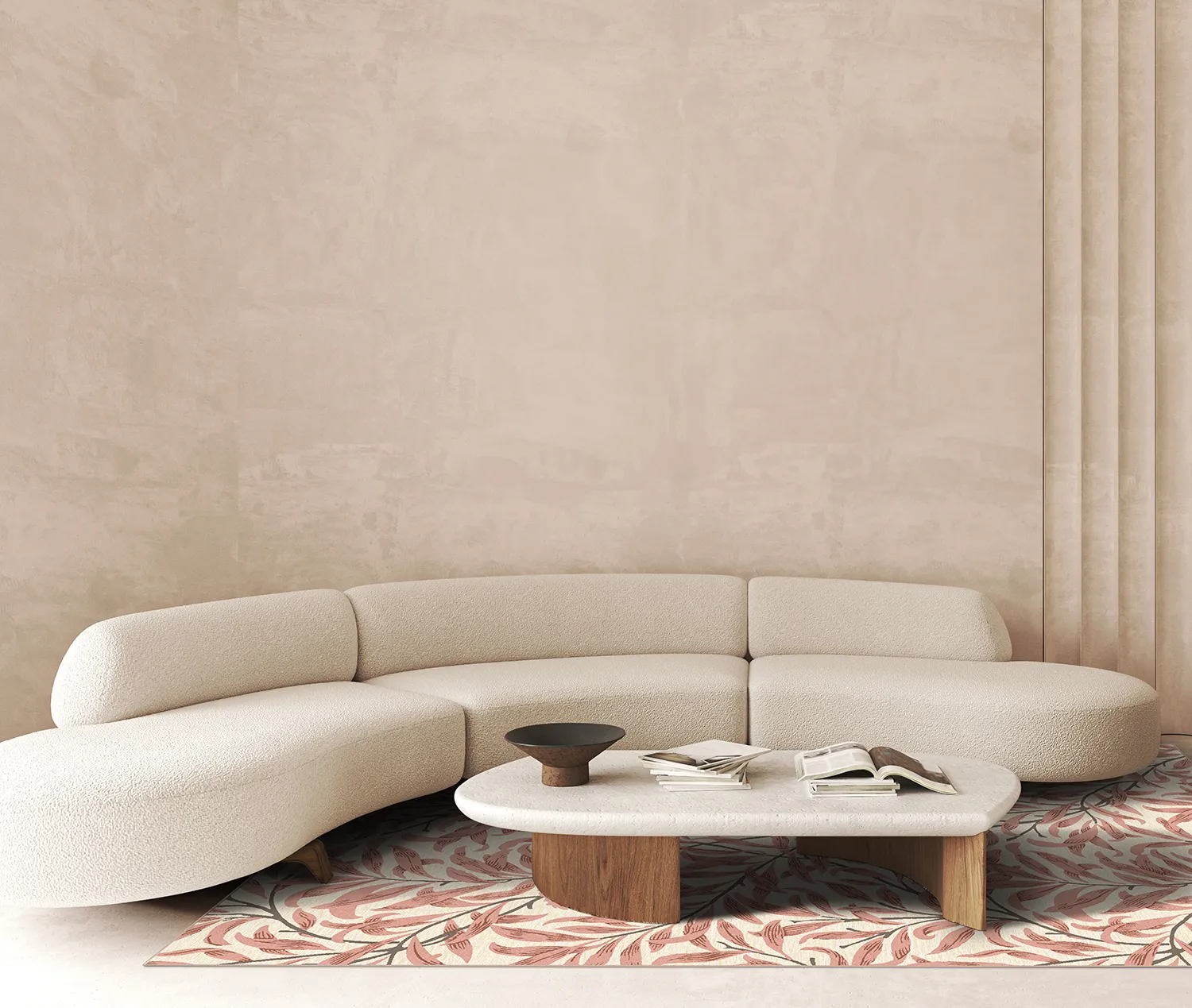 Tapis Wilton - Dolores (rose)