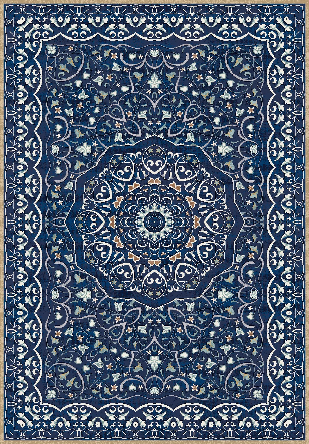 Tapis Wilton - Theodora (bleu)