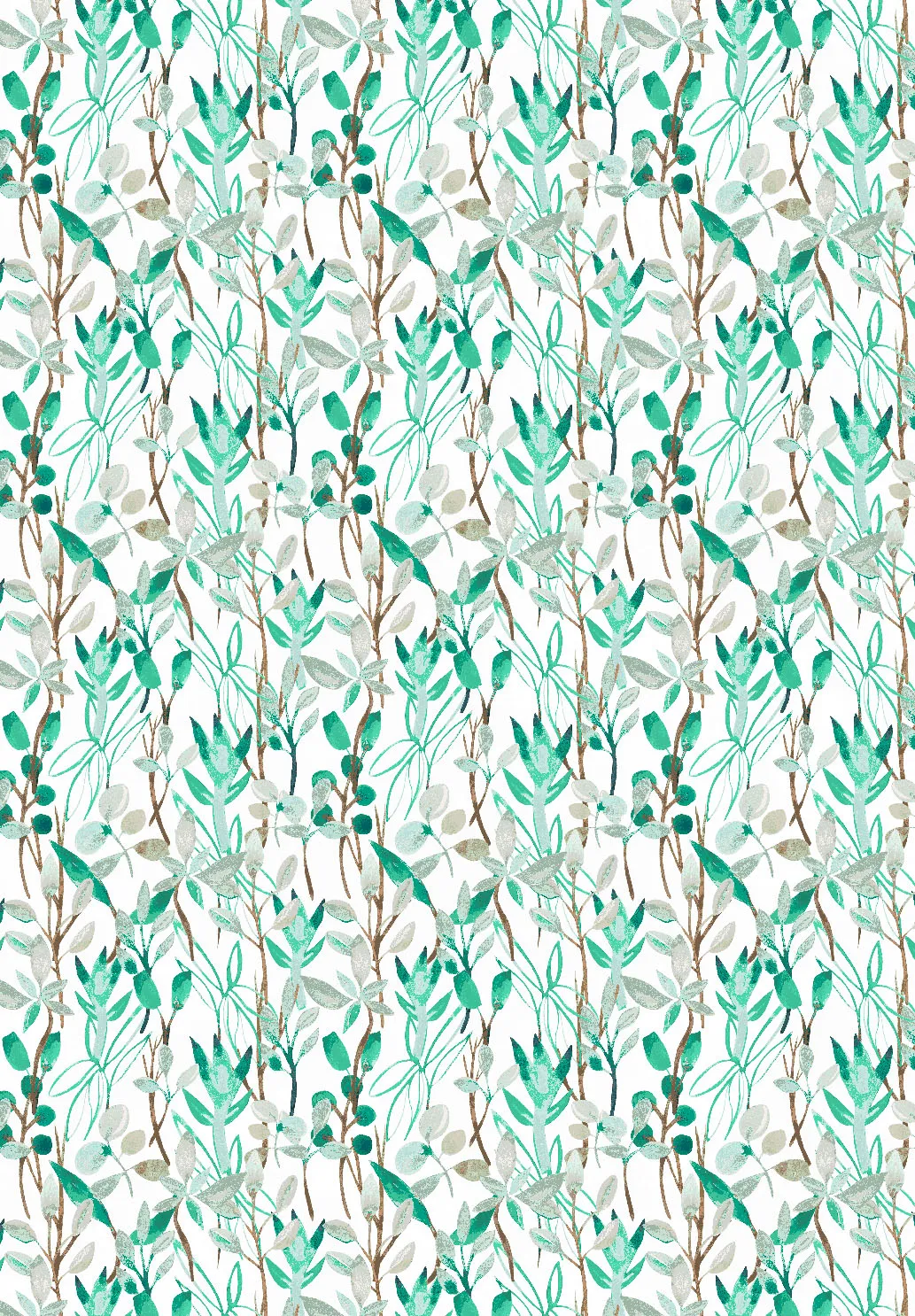 Tapis Wilton - Evelina (vert/multicolore)